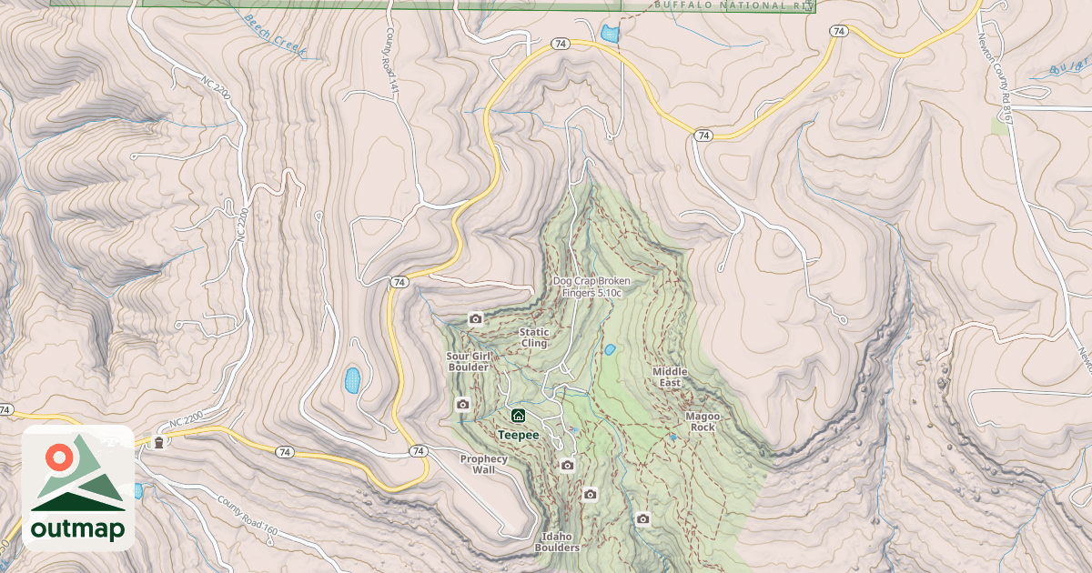 Map of Dog Crap Broken Fingers