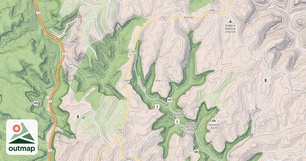Map of Wile E. Coyote