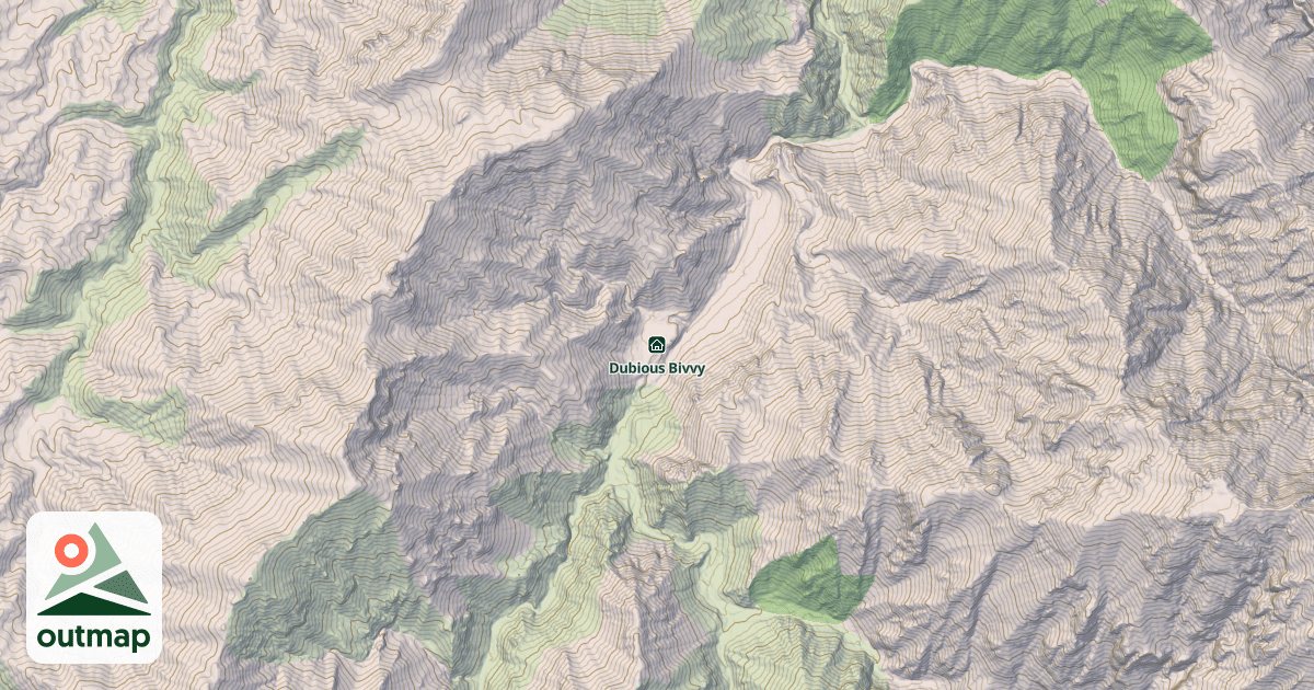 Map of Dubious Bivvy