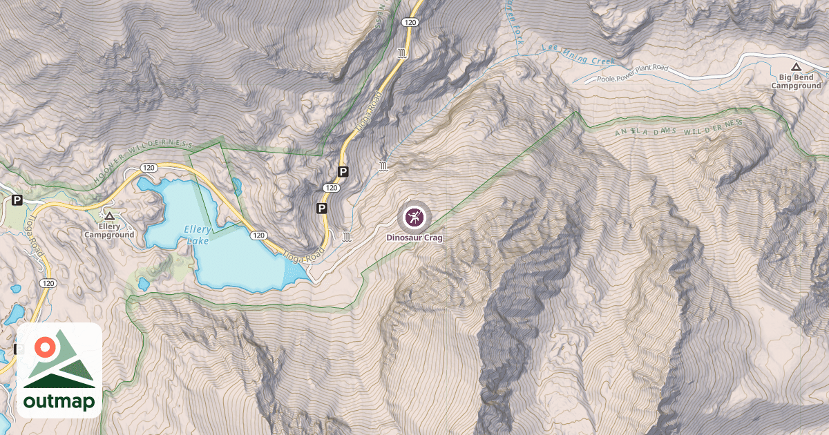 Map of Dinosaur Crag