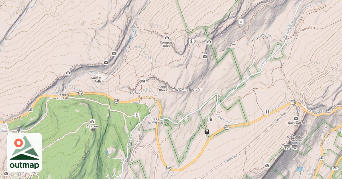 Map of The Diving Board