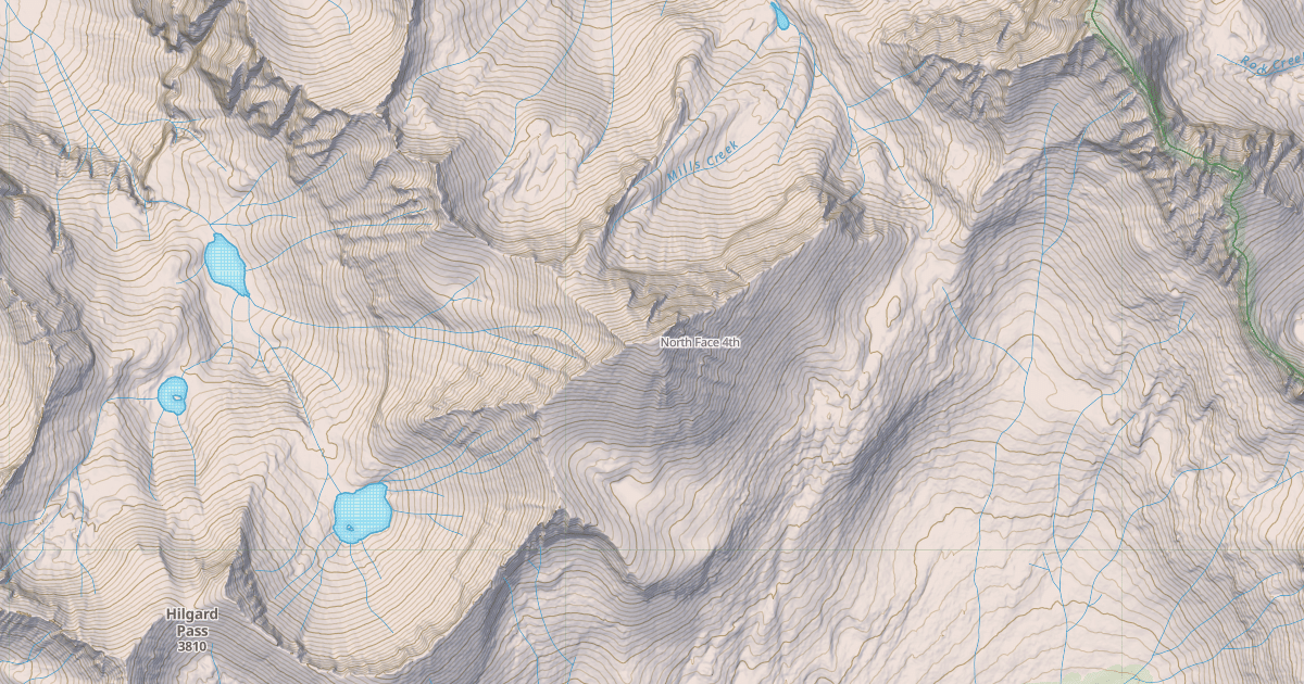 Map preview of North Face