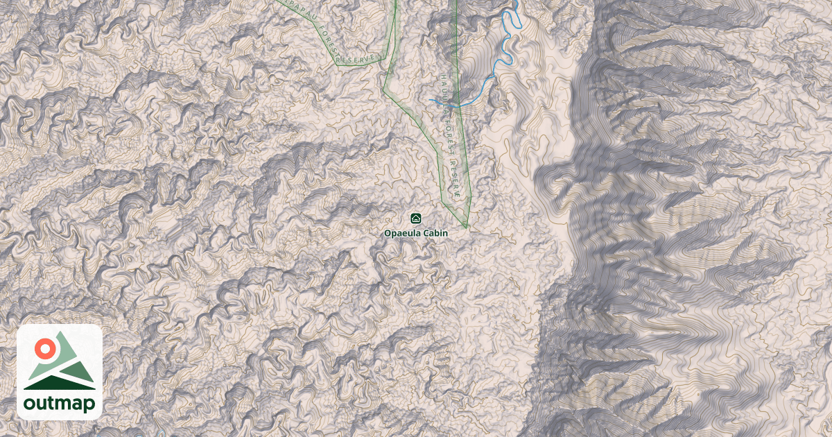 Map of Opaeula Cabin