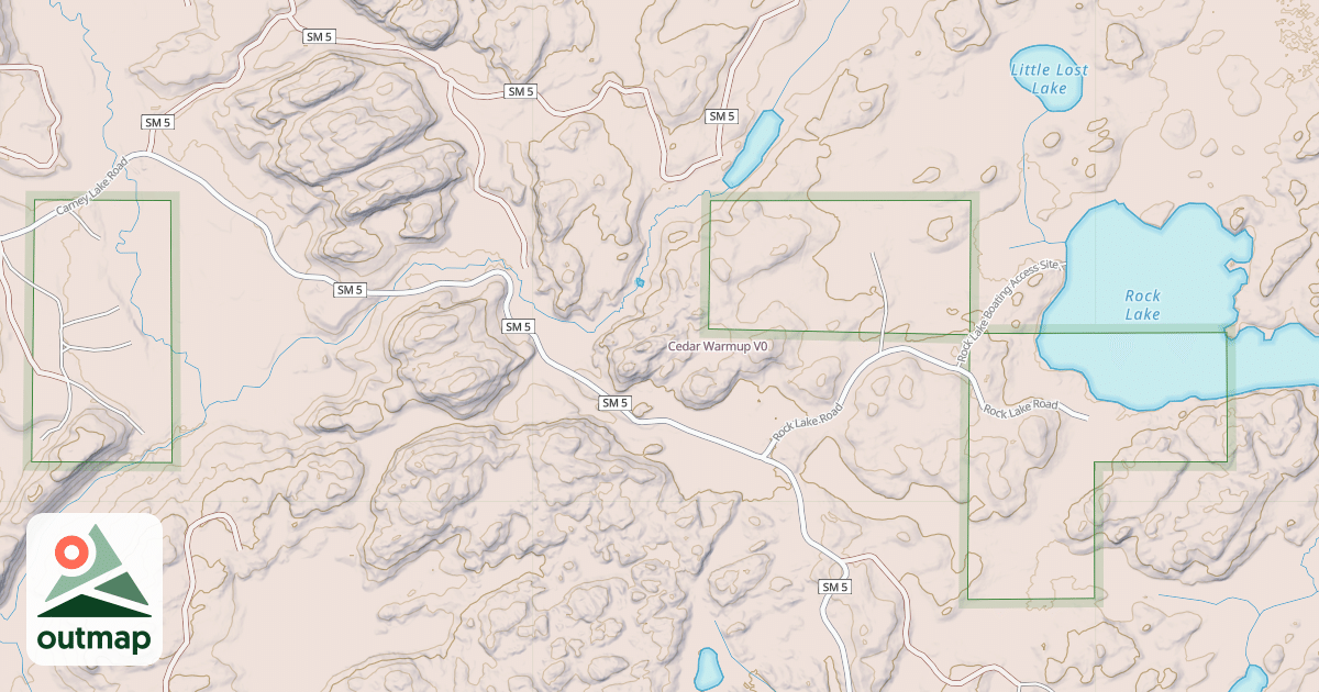 Map of Cedar Warmup