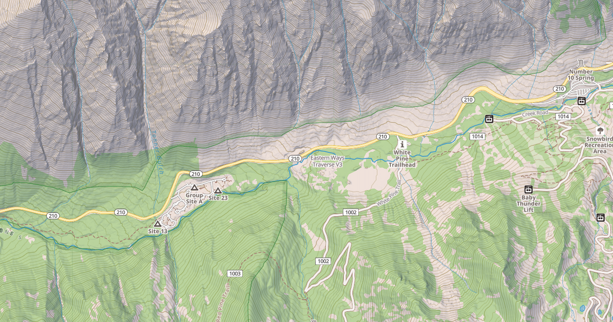 Map preview of Eastern Ways Traverse