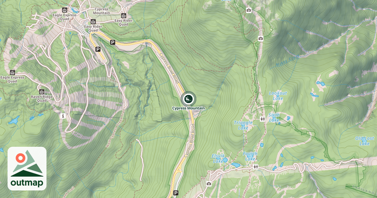 Map of Cypress Mountain