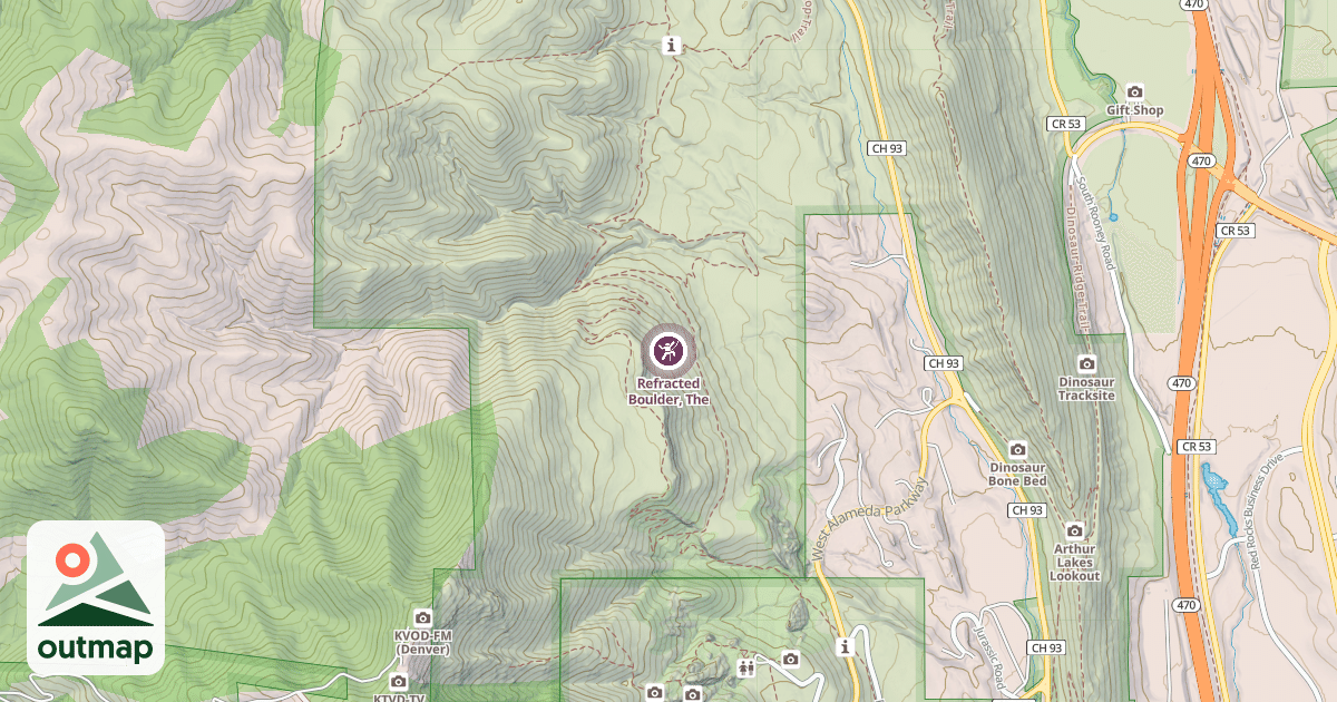 Map of Refracted Boulder, The