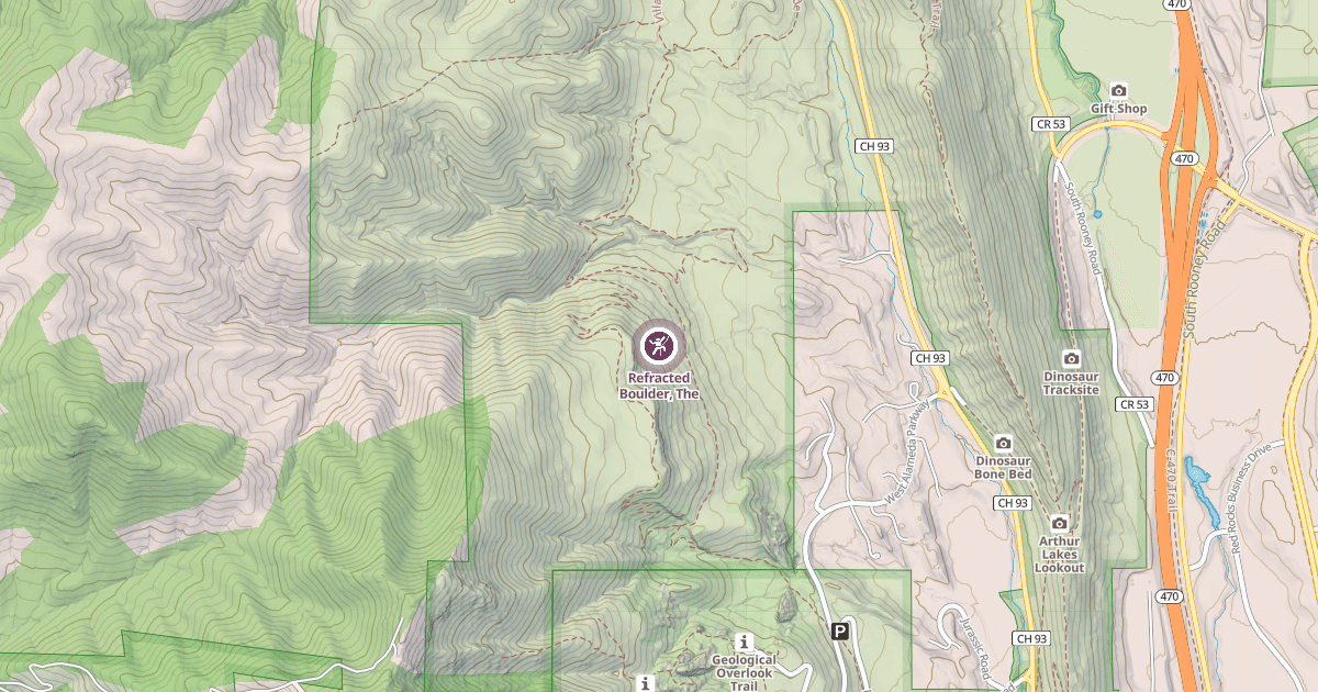 Map preview of Refracted Boulder, The