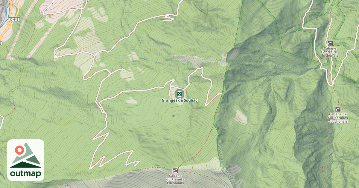 Map of Granges de Soubac