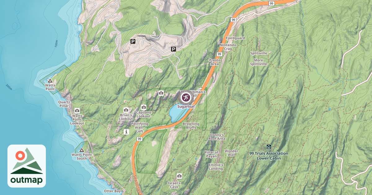 Map of Sugarloaf