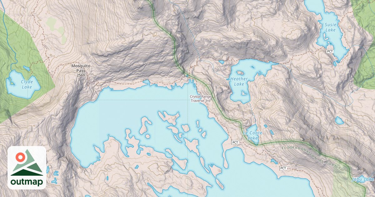 Map of Crystal Range Traverse