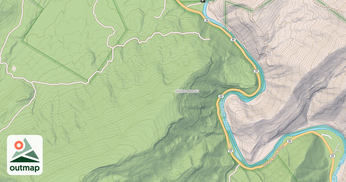 Map of Shirtless Man
