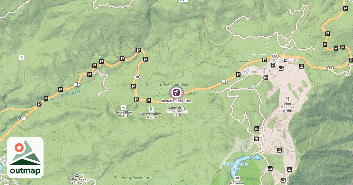 Map of Awk Boulder, The