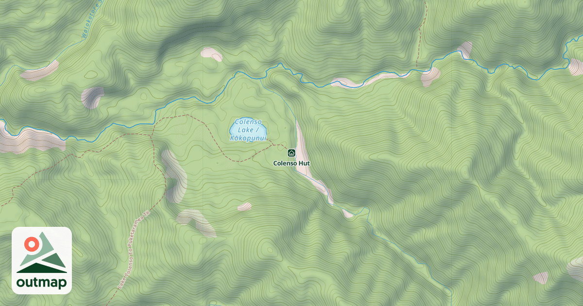Map of Colenso Hut