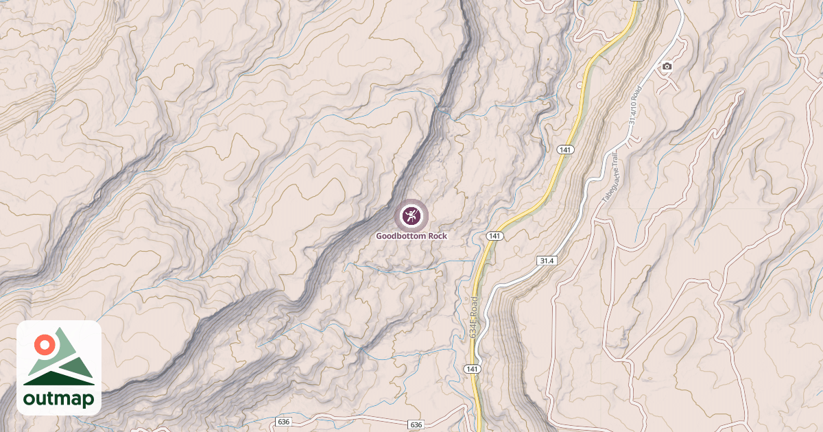 Map of Goodbottom Rock