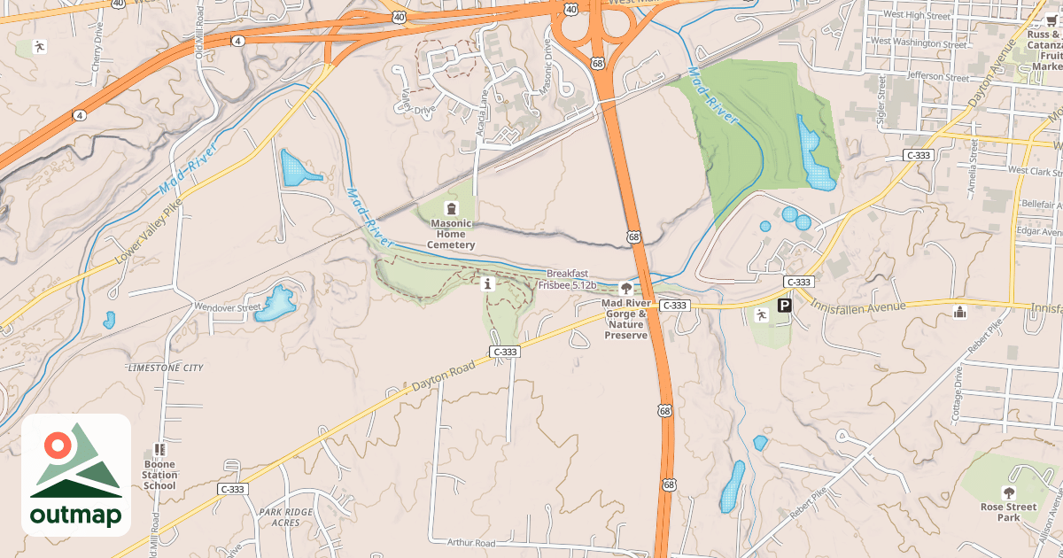 Map of Breakfast Frisbee