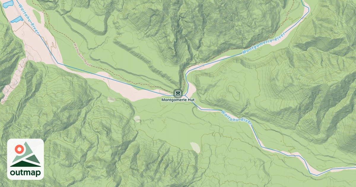 Map of Montgomerie Hut