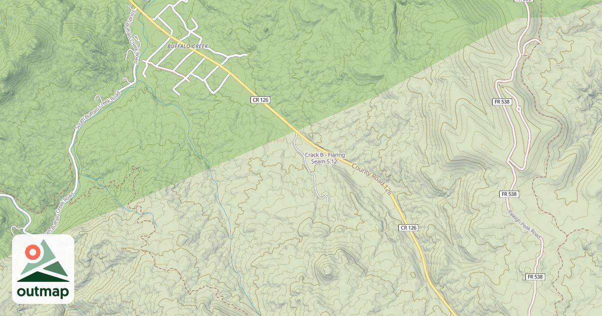 Map of Crack B - Flaring Seam