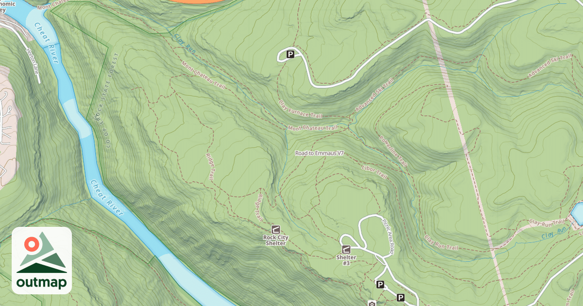 Map of Road to Emmaus