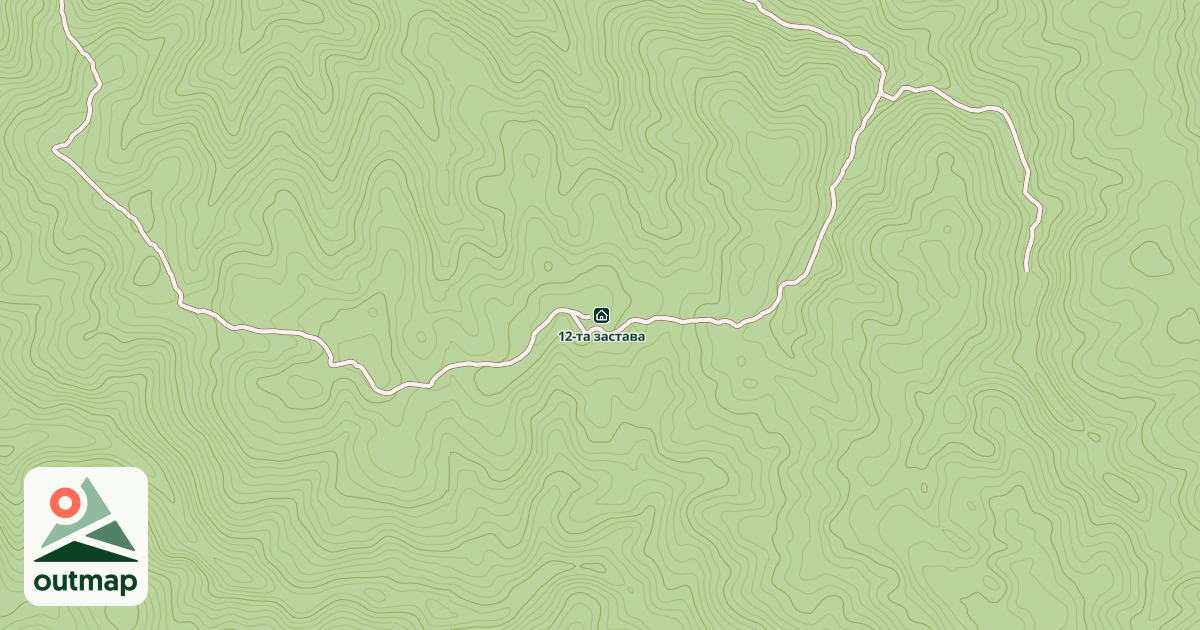 Map of 12-та застава