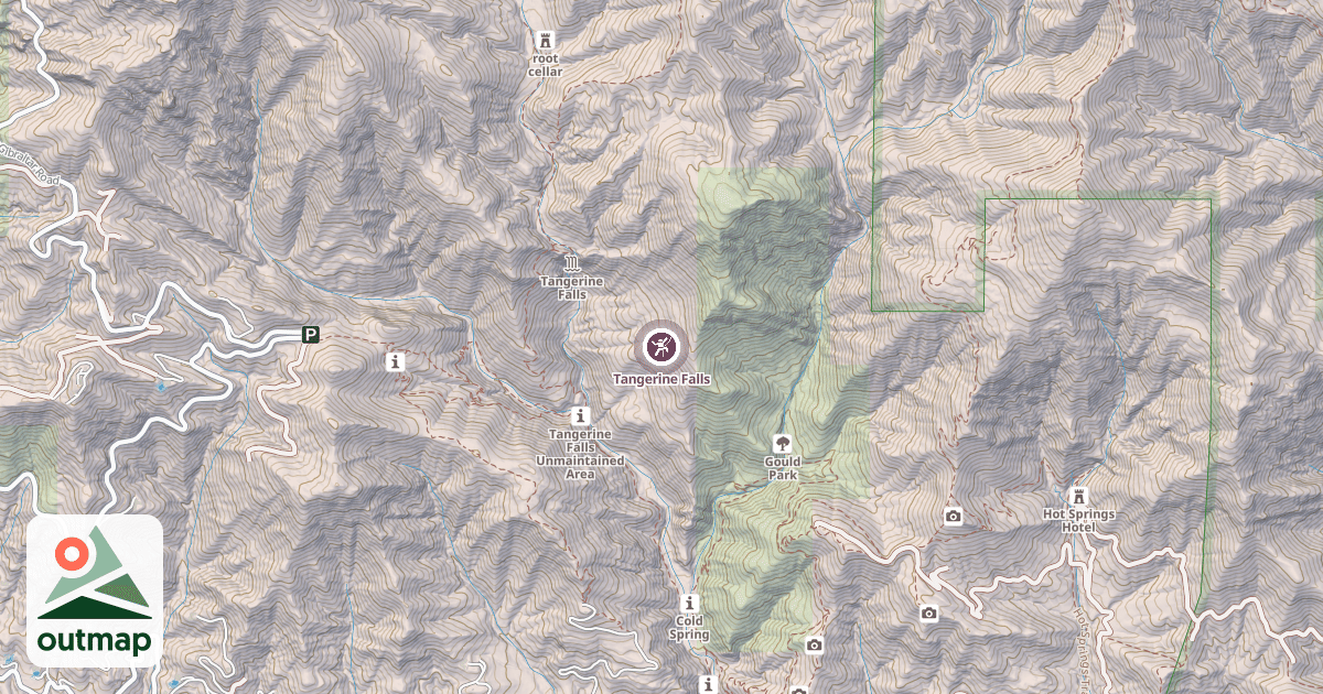 Map of Tangerine Falls