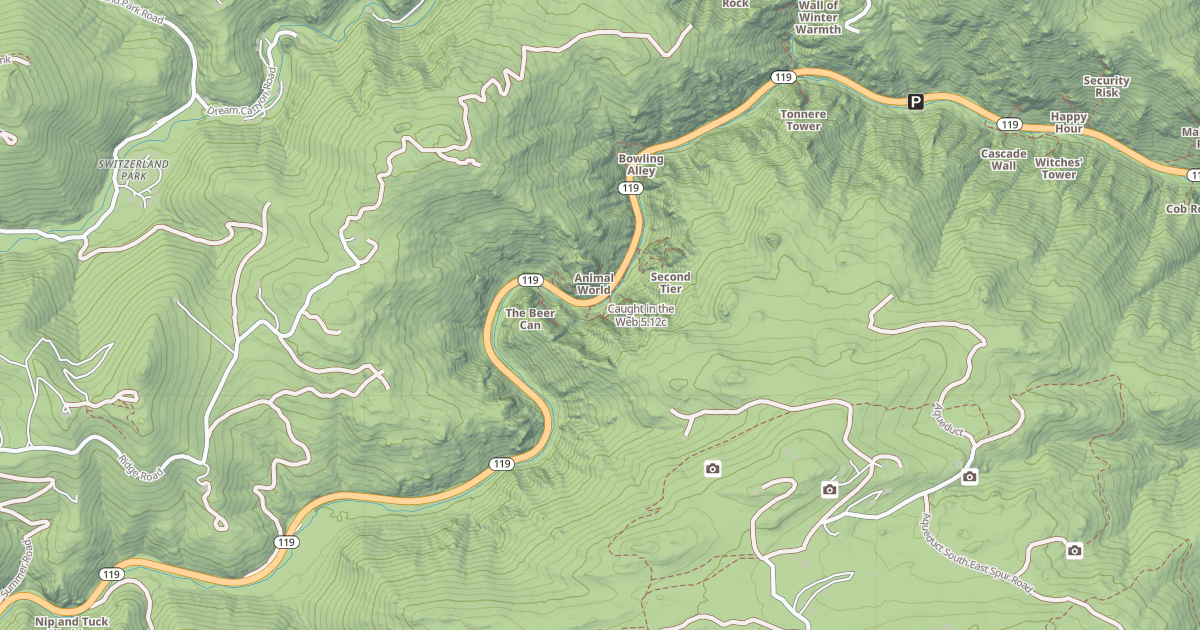 Map preview of Caught in the Web