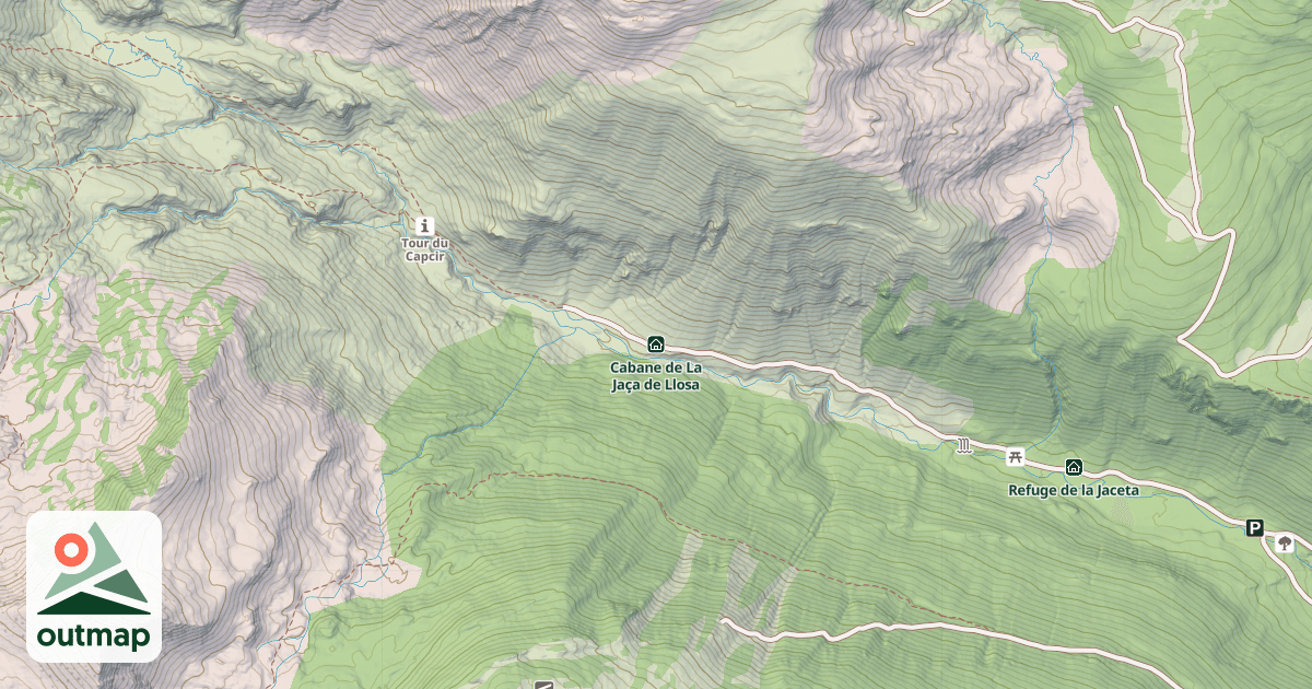 Map of Cabane de La Jaça de Llosa