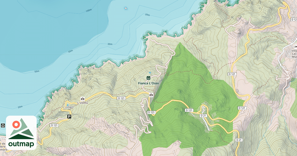 Map of Fianca L'Osso