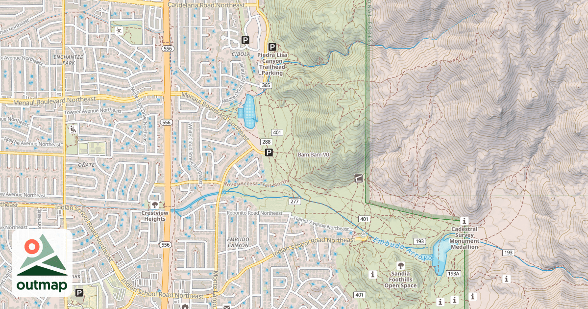 Map of Bam Bam