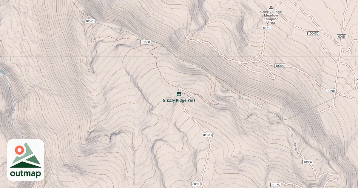 Map of Grizzly Ridge Yurt