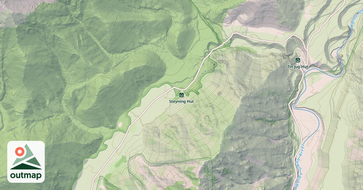 Map of Steyning Hut