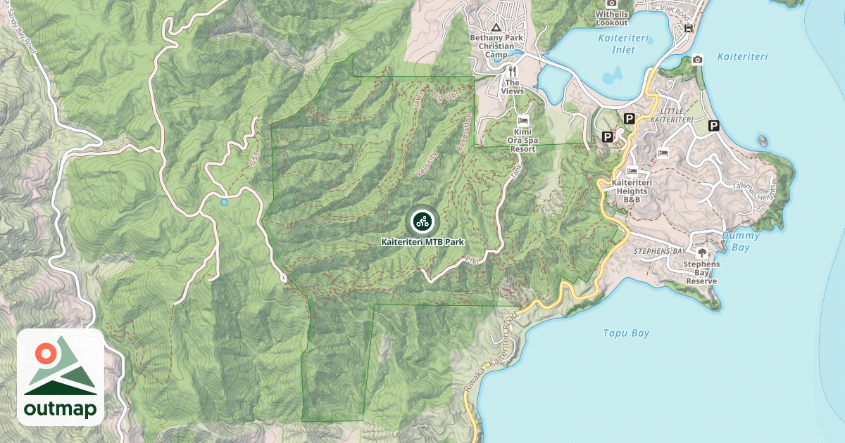 Map of Kaiteriteri MTB Park
