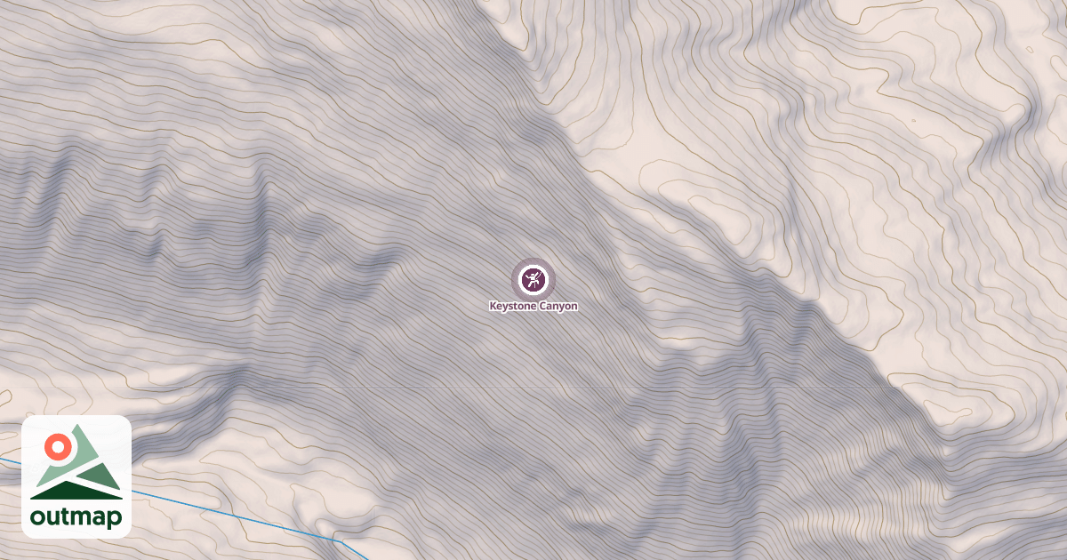 Map of Keystone Canyon