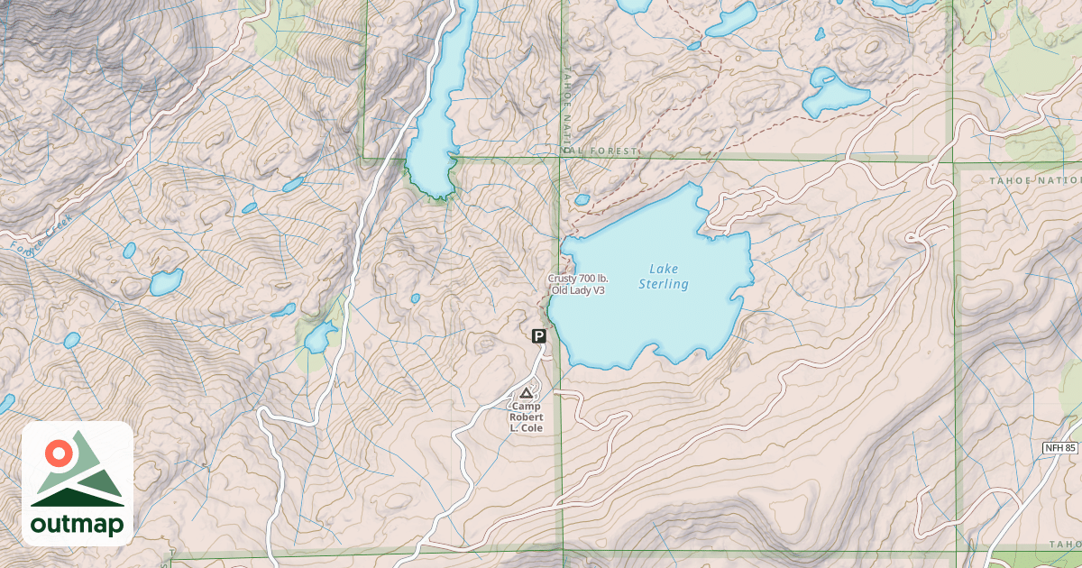 Map of Crusty 700 lb. Old Lady