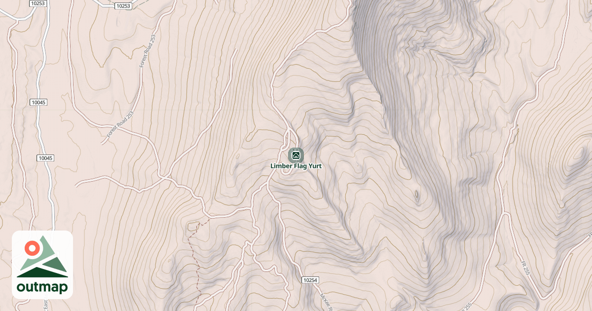 Map of Limber Flag Yurt