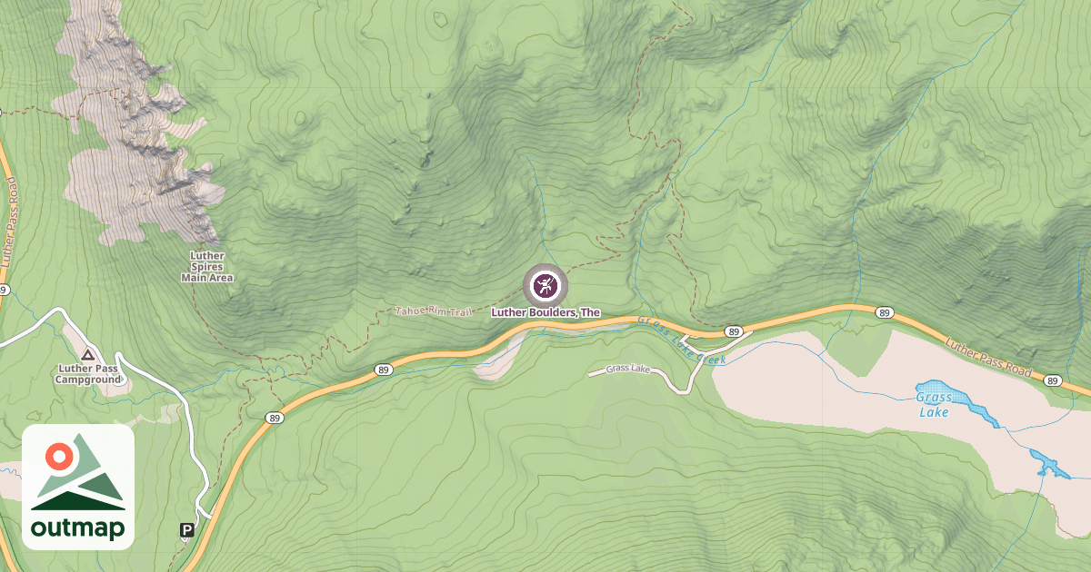 Map of Luther Boulders, The