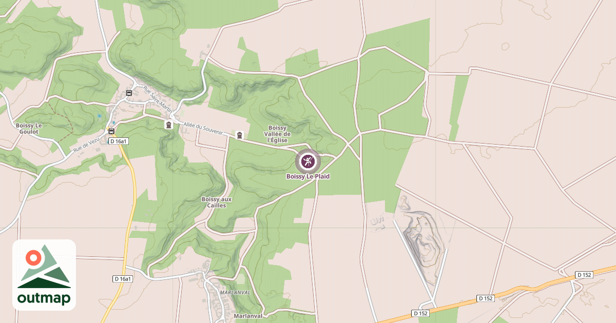 Map of Boissy Le Plaid