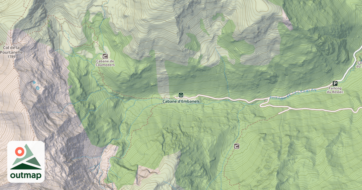Map of Cabane d'Embanels