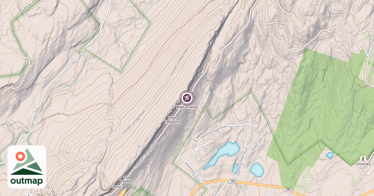 Map of Boxcar Area