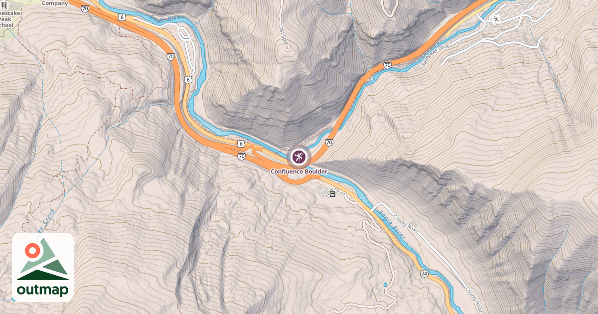 Map of Confluence Boulder