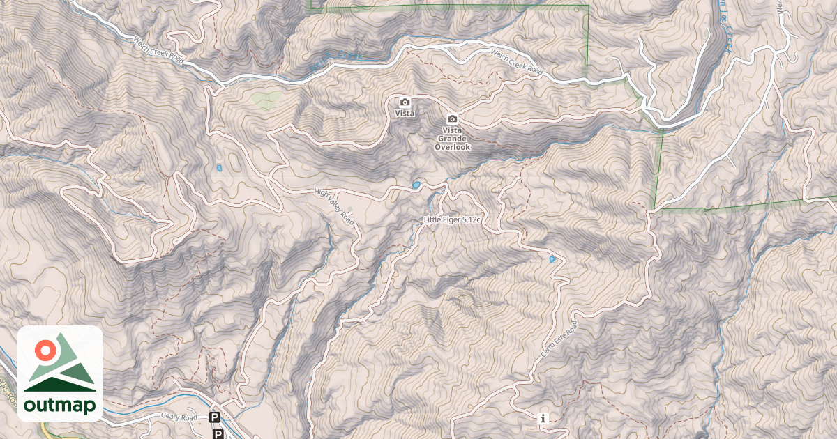Map of Little Eiger