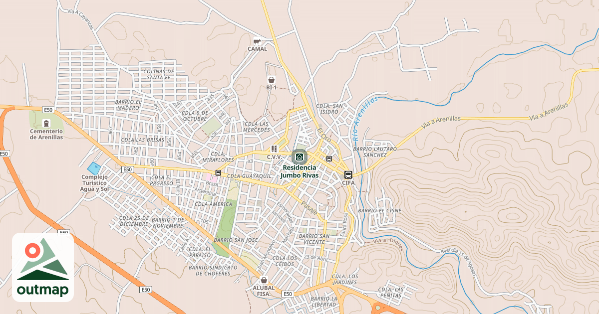 Map of Residencia Jumbo Rivas