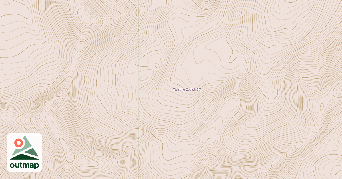 Map of Twisting Couloir