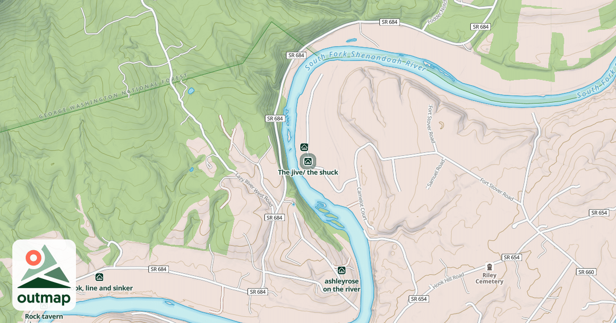 Map of The jive/ the shuck