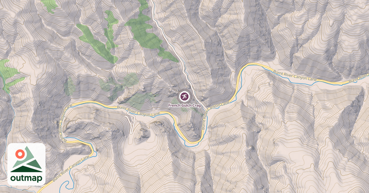 Map of French Gulch Crag