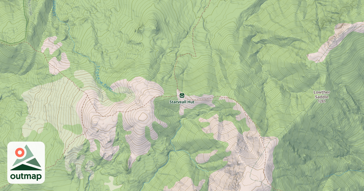 Map of Starveall Hut