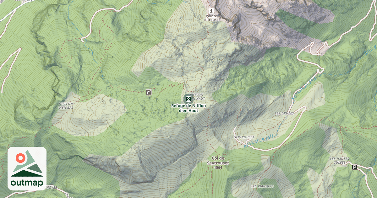 Map of Refuge de Nifflon d'en Haut