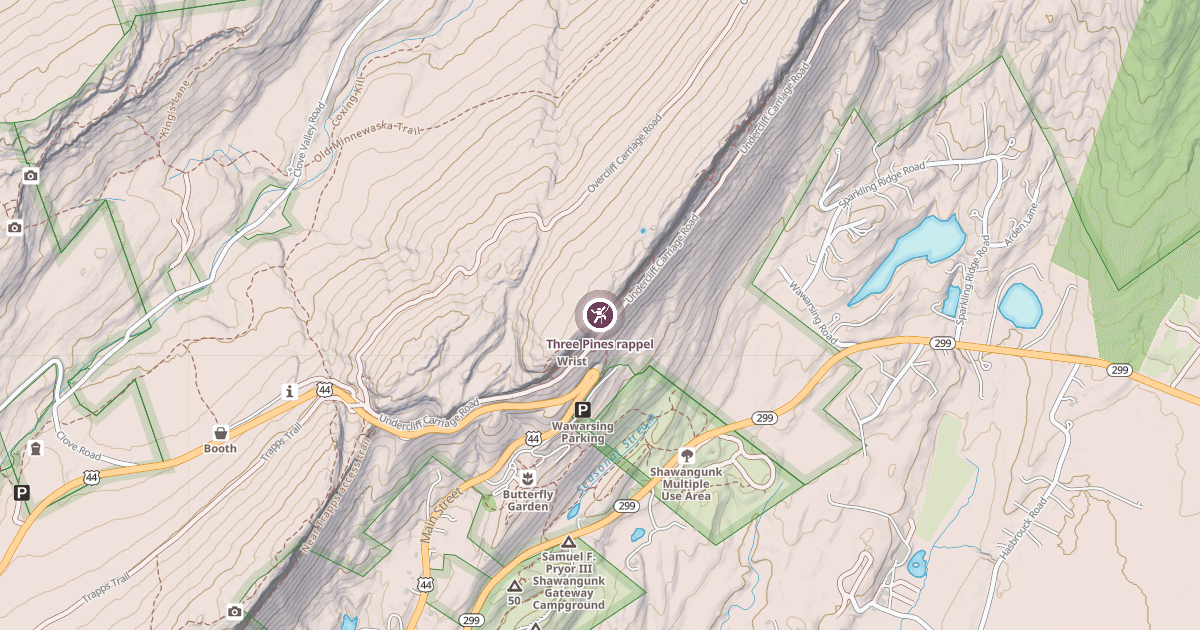 Map preview of Three Pines rappel