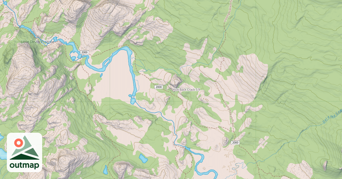 Map of Kick Back Crack