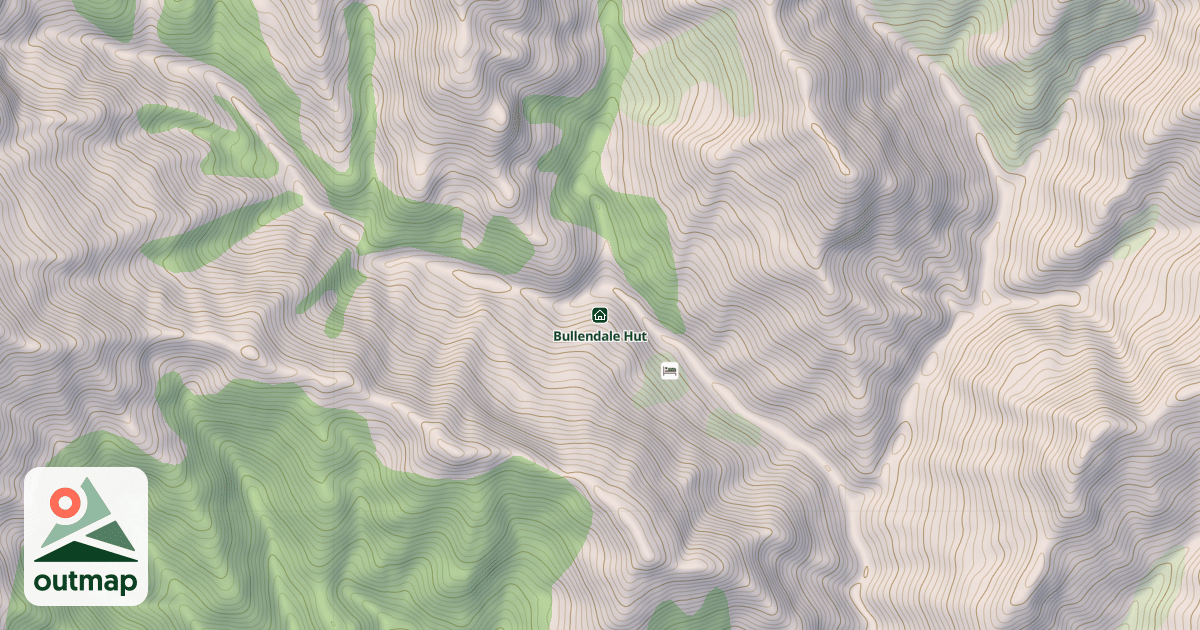 Map of Bullendale Hut